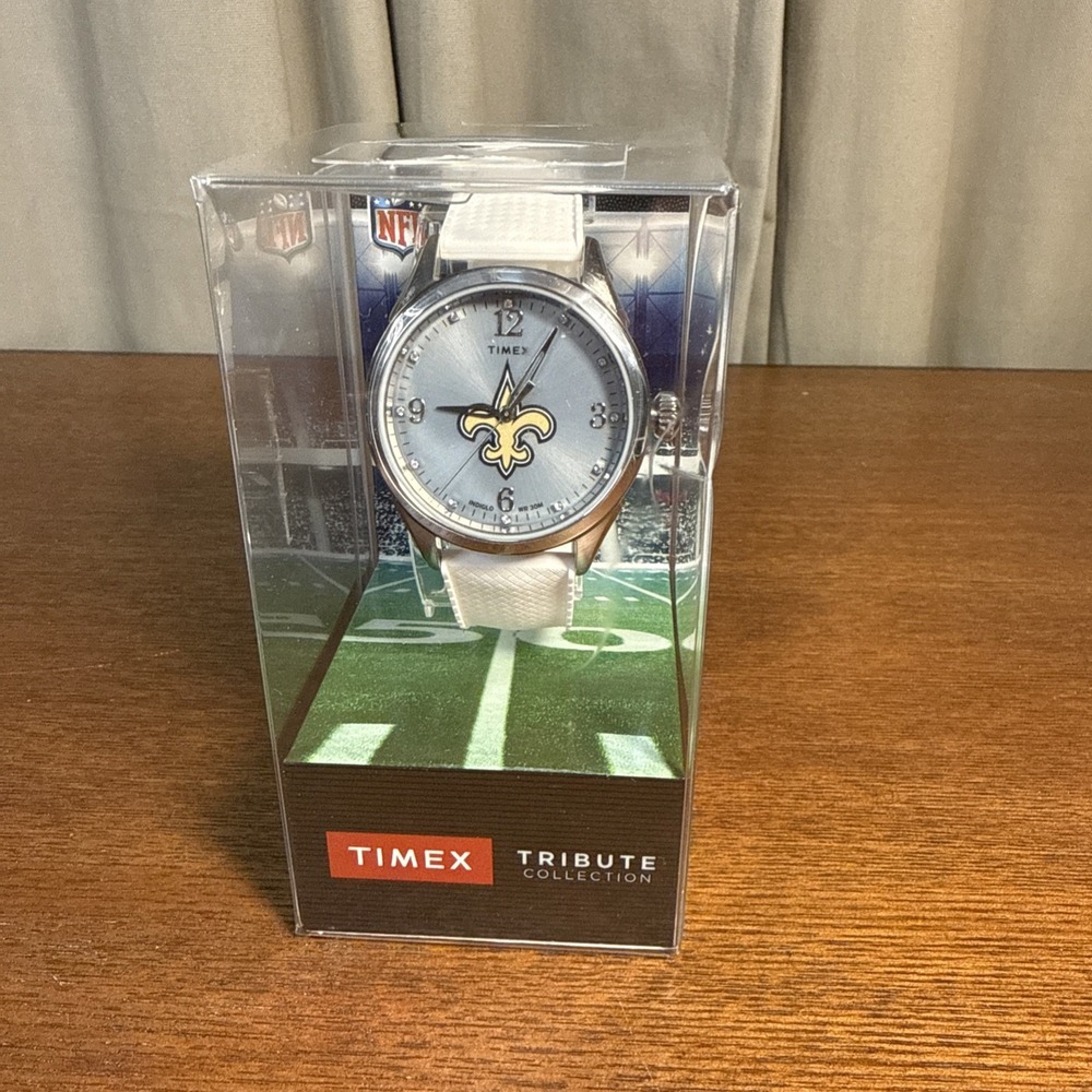 Timex Tribute Ladies New Orleans Saints Watch TWZFSAIWB